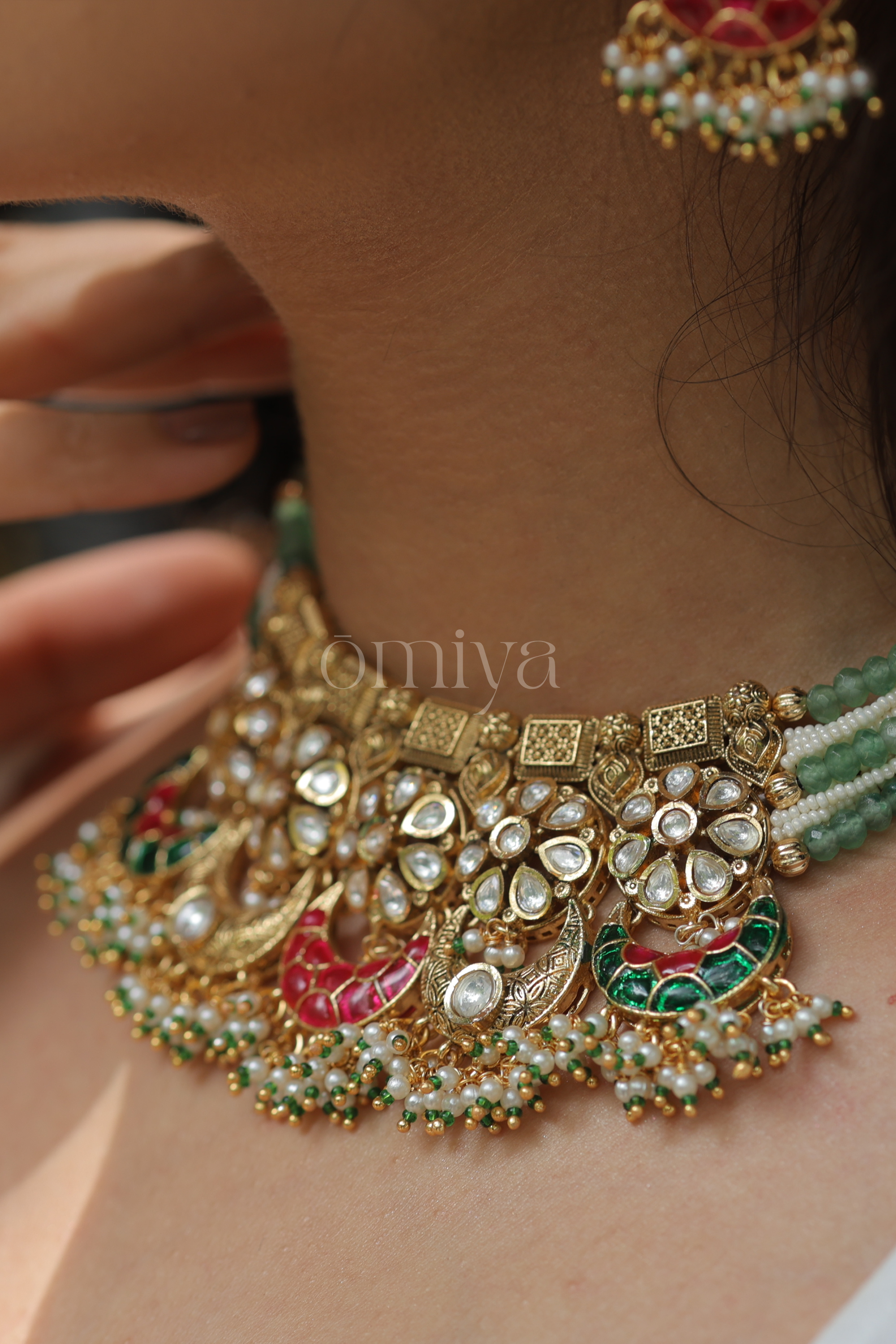 The Mirror-Painted Meenakari Set