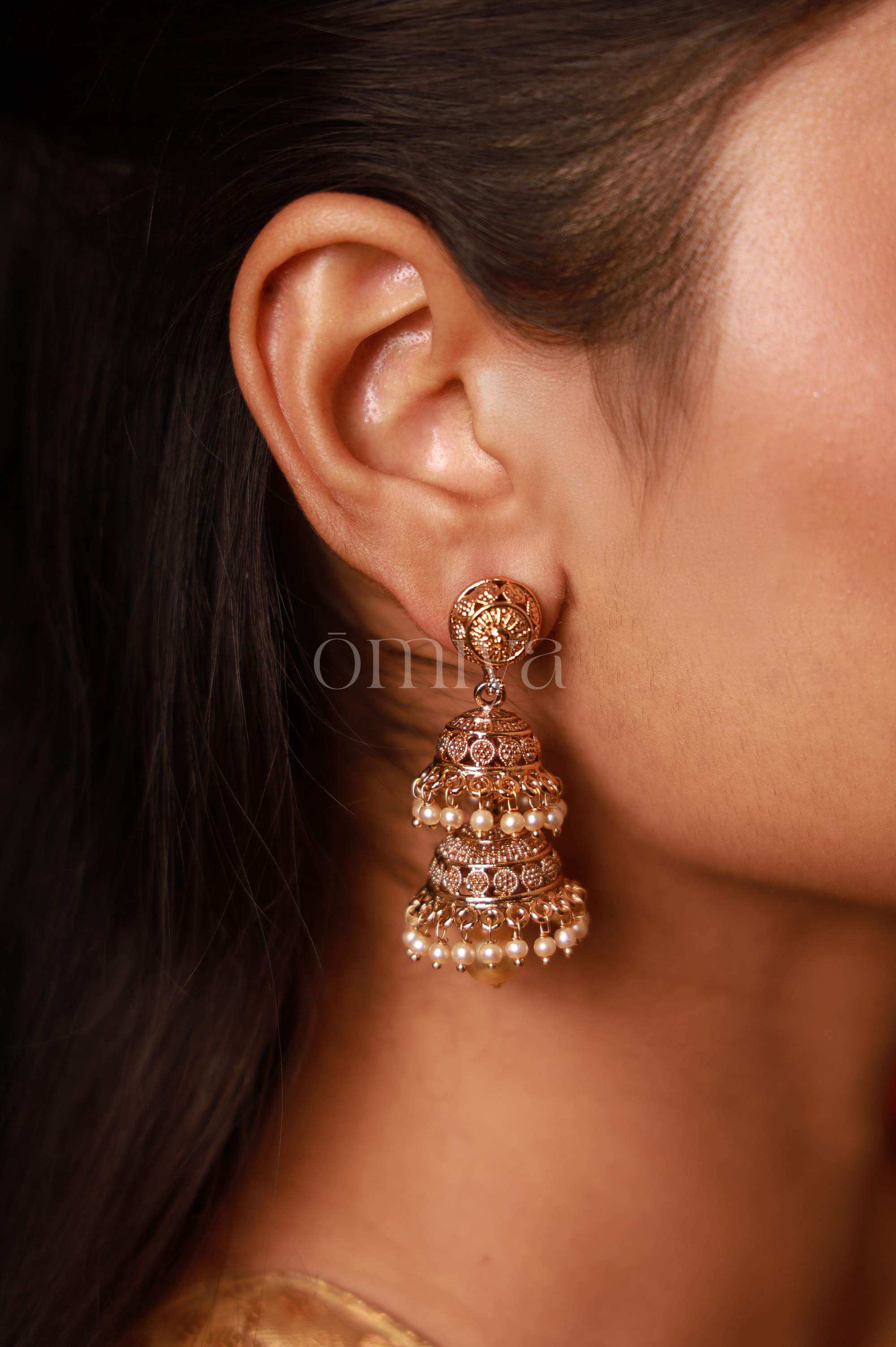 The Dome of Pearls Jhumkas