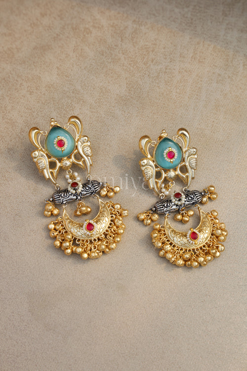 Enamel Crescent Chandbalis