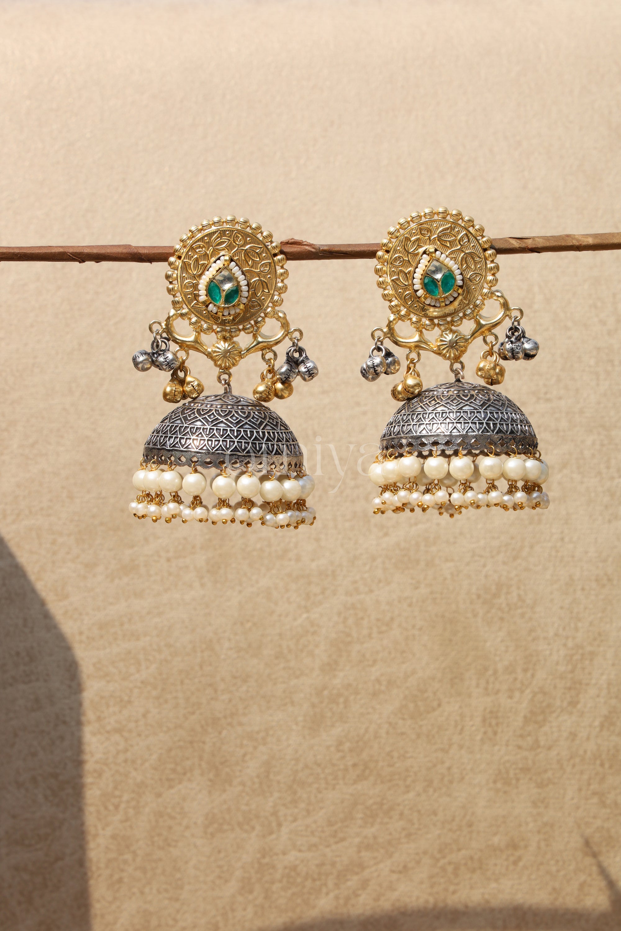 The Panna Patra Jhumkas