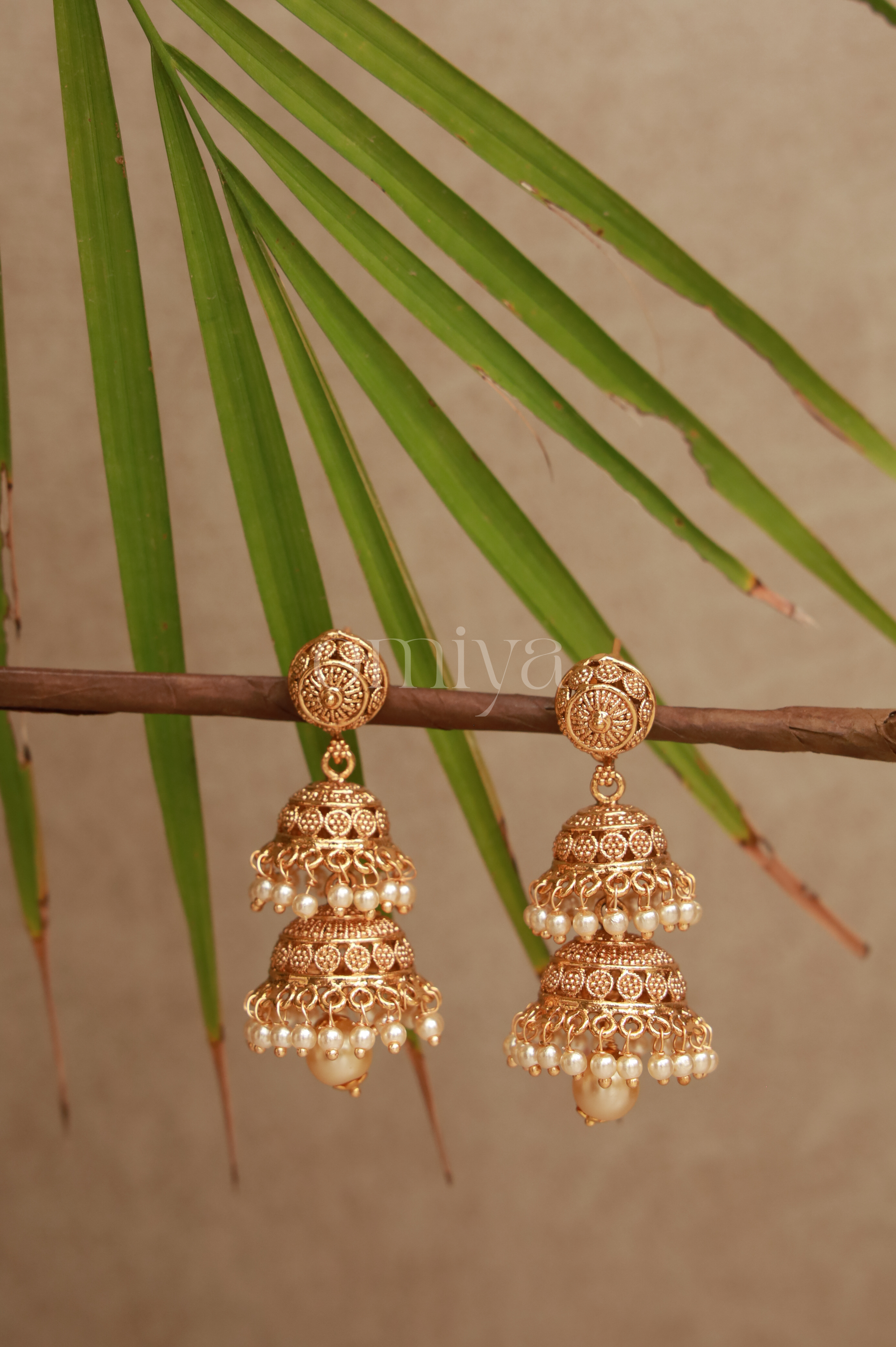 The Dome of Pearls Jhumkas
