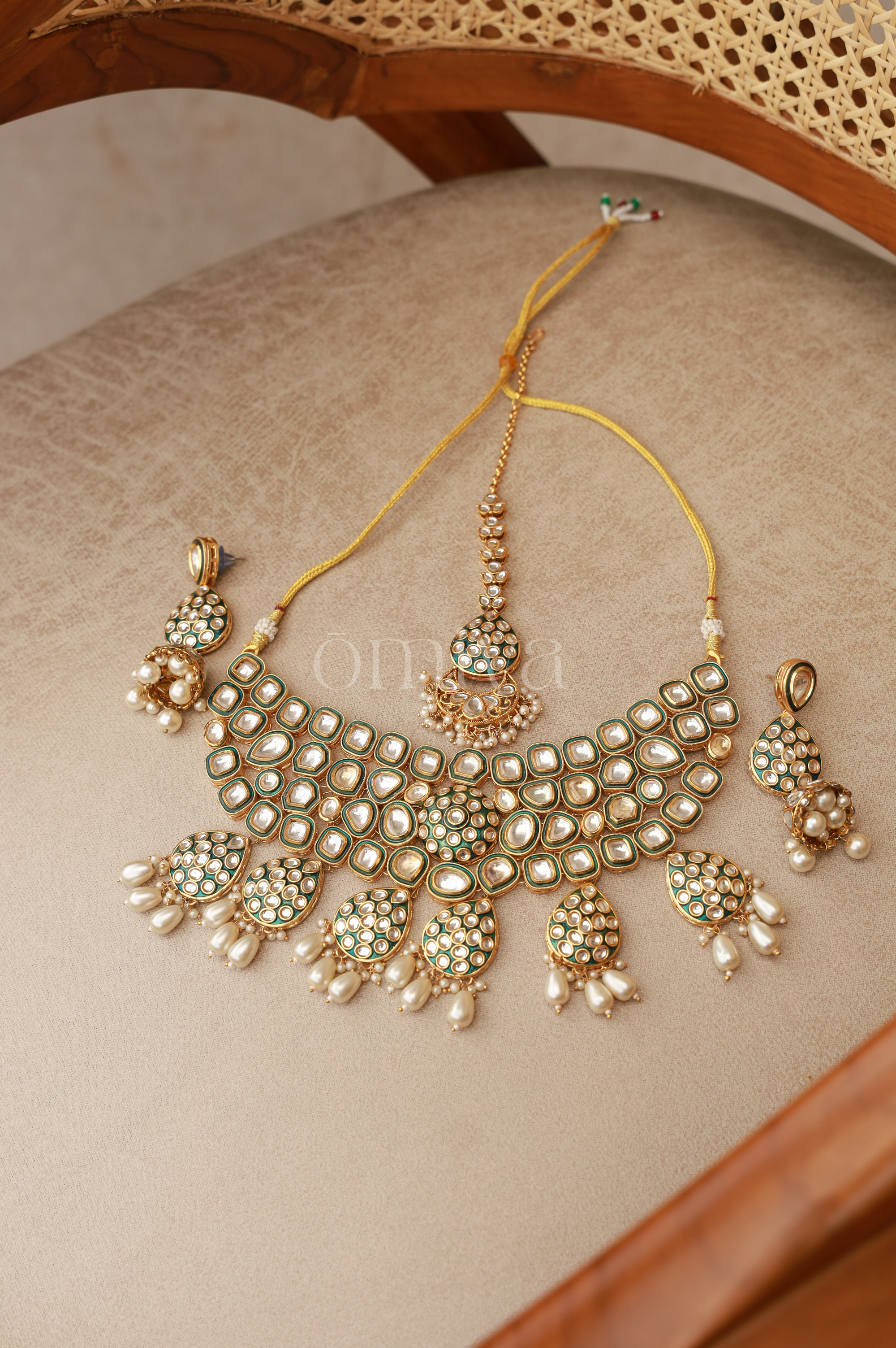The Palace Kundan Trinity Set